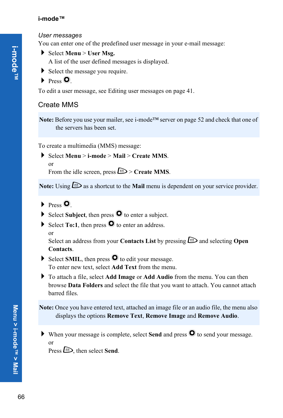 I-m ode | Panasonic P342i User Manual | Page 65 / 128