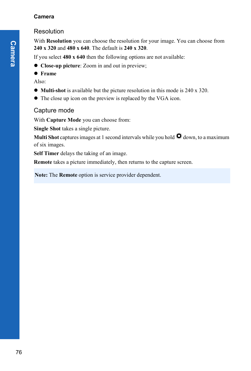 Ca m e ra | Panasonic P342i User Manual | Page 75 / 128