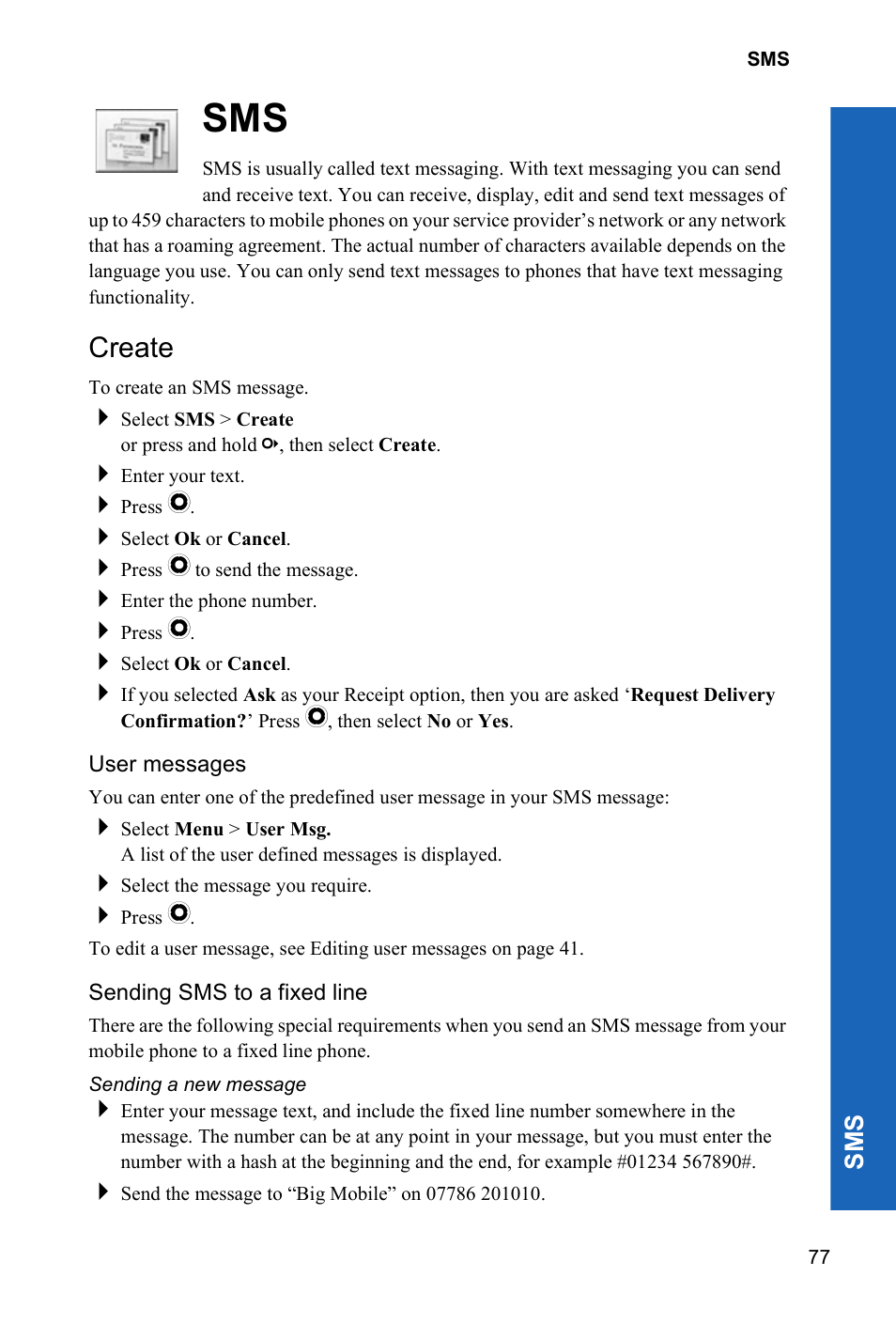 Create | Panasonic P342i User Manual | Page 76 / 128