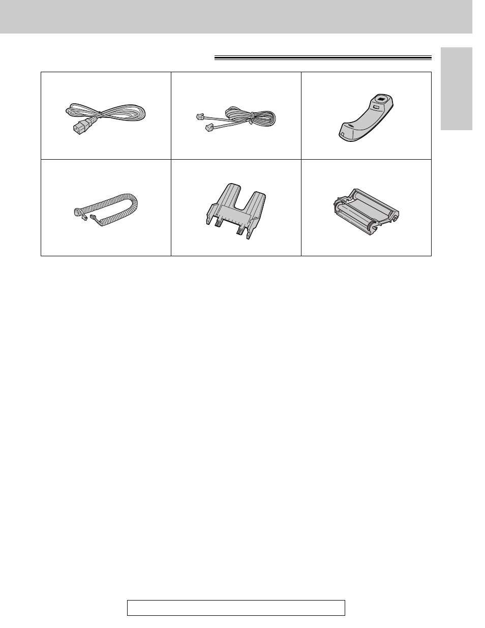 Accessories, Included accessories | Panasonic KX-FP121 User Manual | Page 15 / 136
