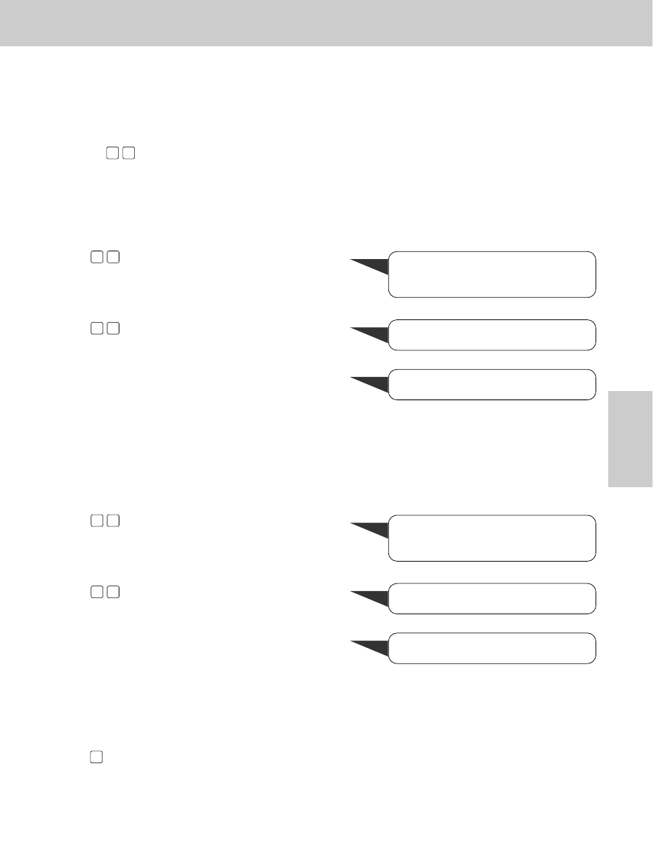 Remote operation, Changing to the tel mode, Turning the message transfer on or off | Turning the pager call on or off, Skipping the greeting message | Panasonic KX-FP121 User Manual | Page 97 / 136