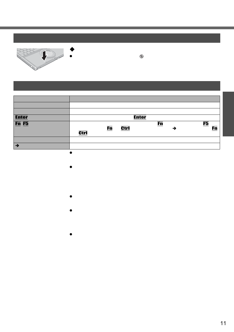 Usage precautions / about notations, Usage precautions about notations, When closing the disk cover | Panasonic CF-W2 User Manual | Page 11 / 76