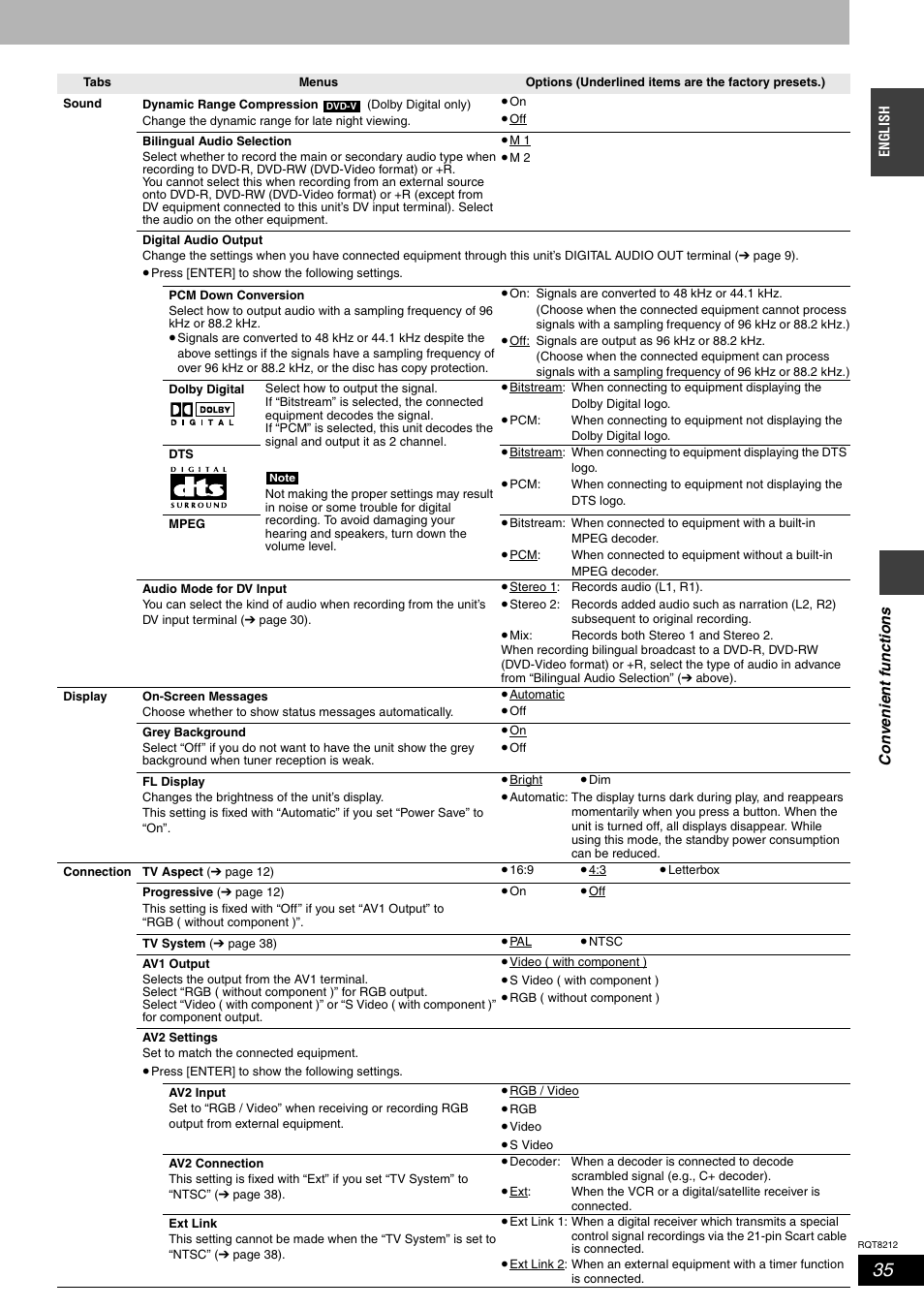 Panasonic DMR-ES20  EN User Manual | Page 35 / 48