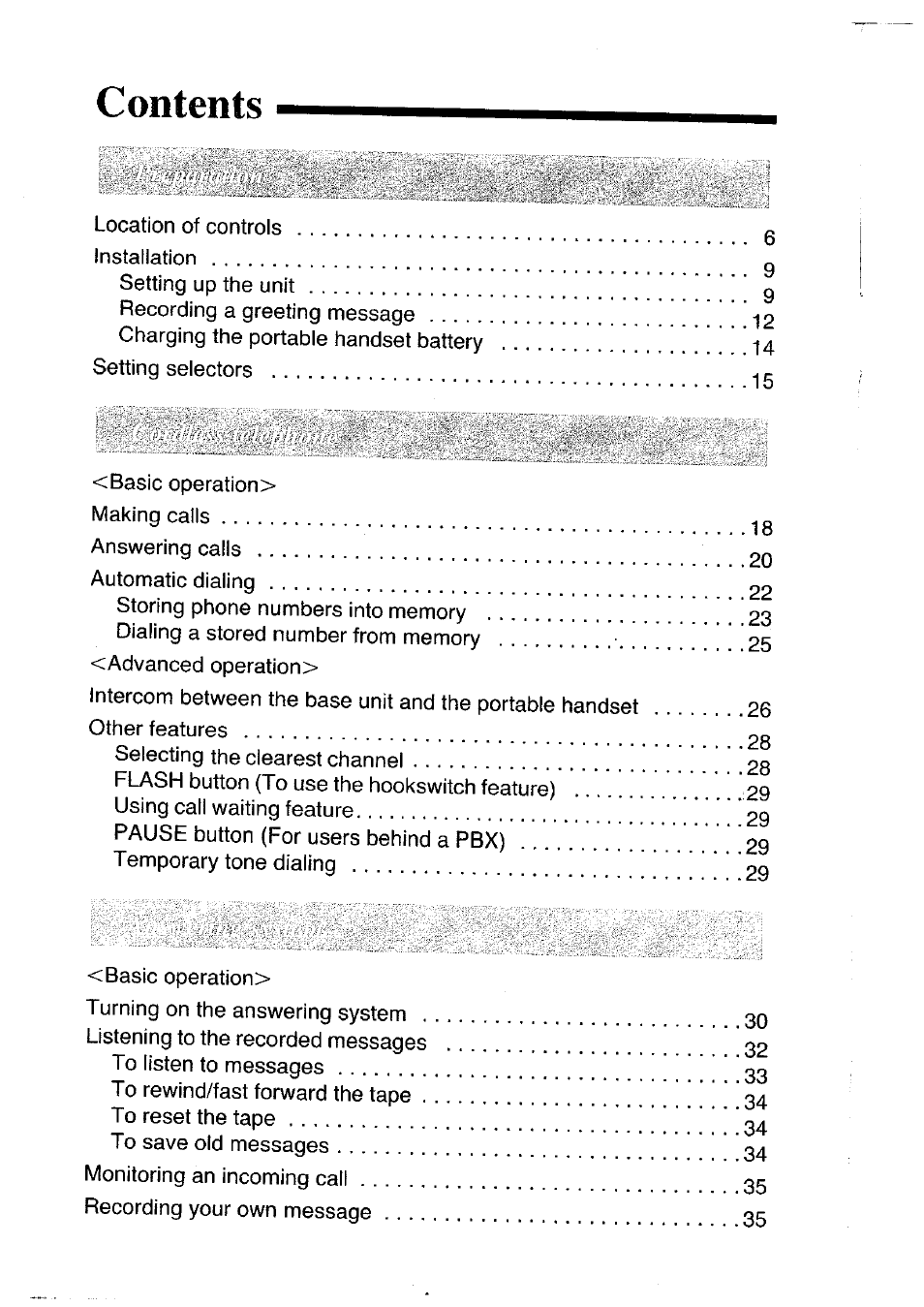 Panasonic KX-T4300BA User Manual | Page 4 / 66