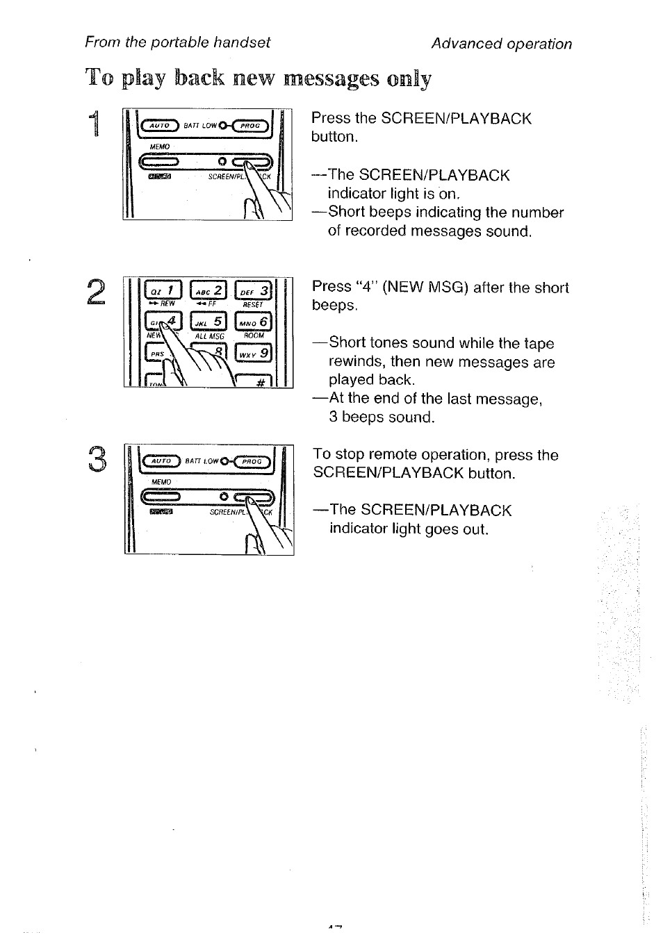 Panasonic KX-T4300BA User Manual | Page 47 / 66