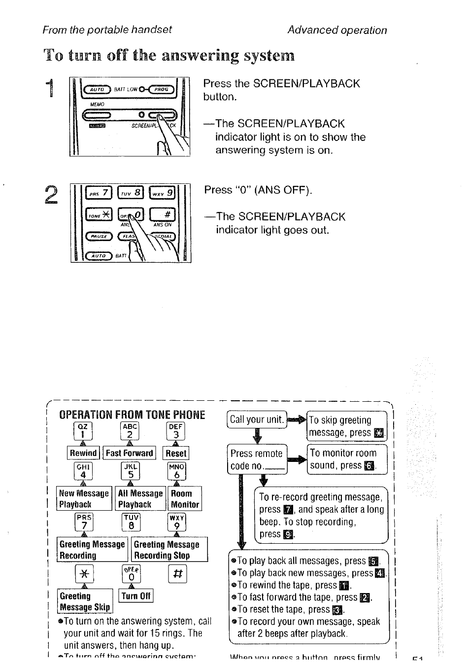 Panasonic KX-T4300BA User Manual | Page 51 / 66