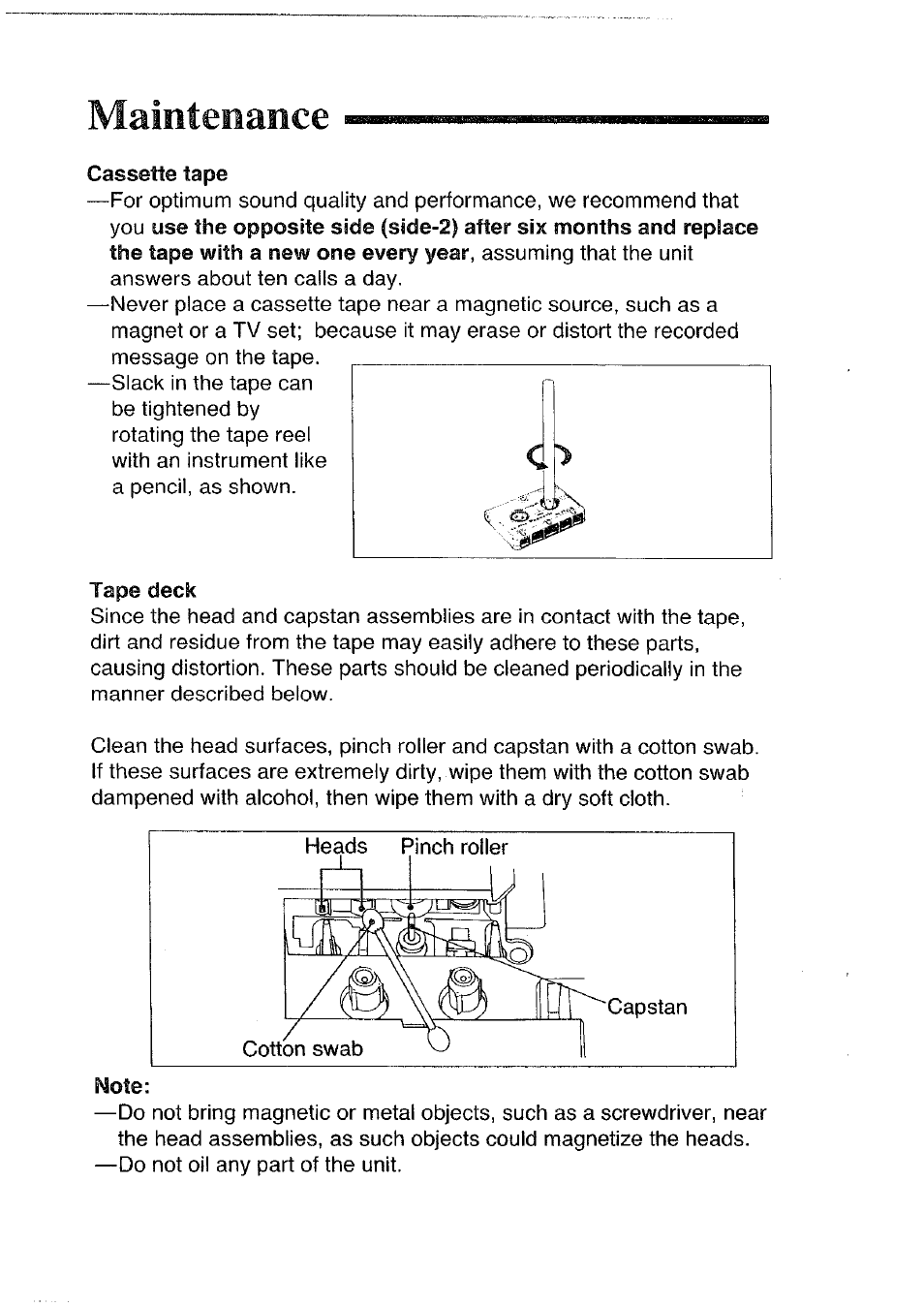Maintenance | Panasonic KX-T4300BA User Manual | Page 56 / 66