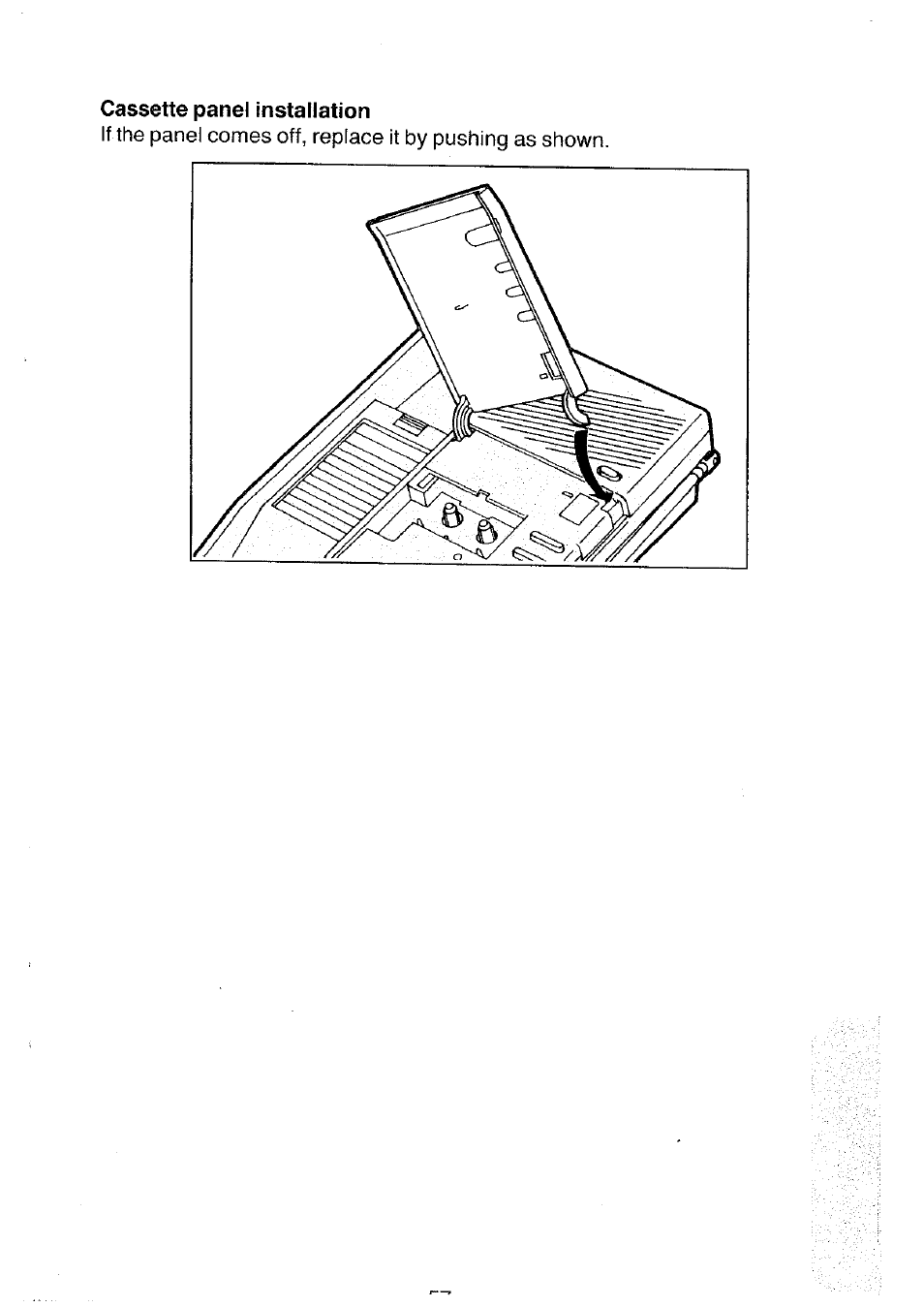 Cassette panel installation | Panasonic KX-T4300BA User Manual | Page 57 / 66