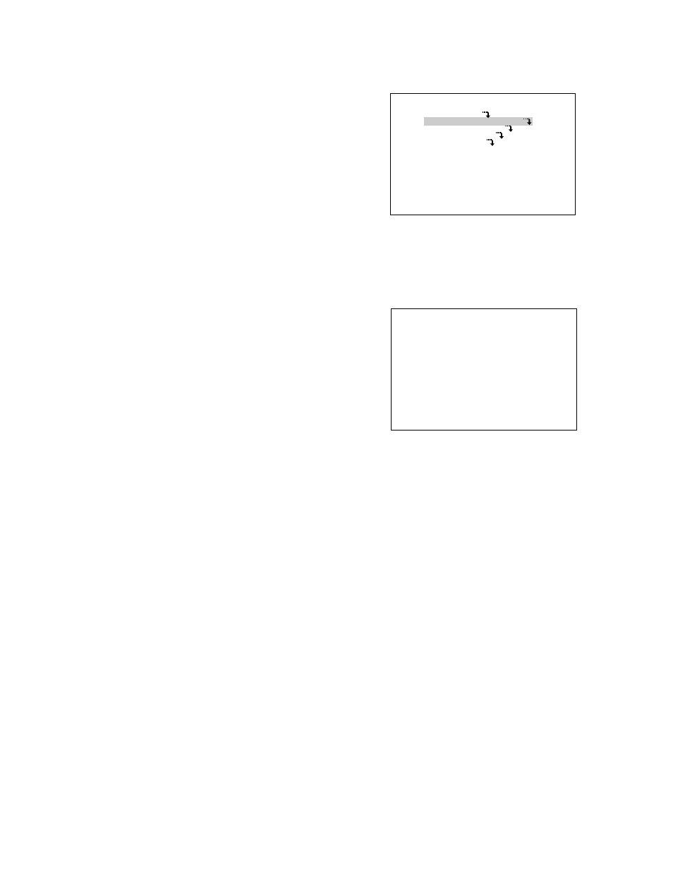 Mlt out mode, Spt out mode, Monitor output setup menu | Multi output, 1. title disp, 2. still disp | Panasonic WJ-FS309 User Manual | Page 13 / 43