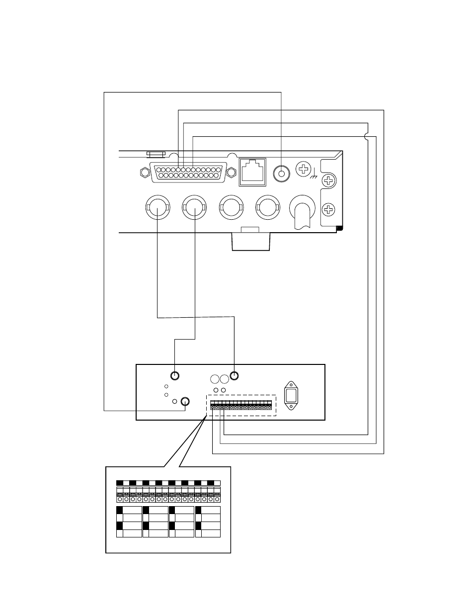 Connection with the time lapse vcr | Panasonic WJ-FS309 User Manual | Page 24 / 43