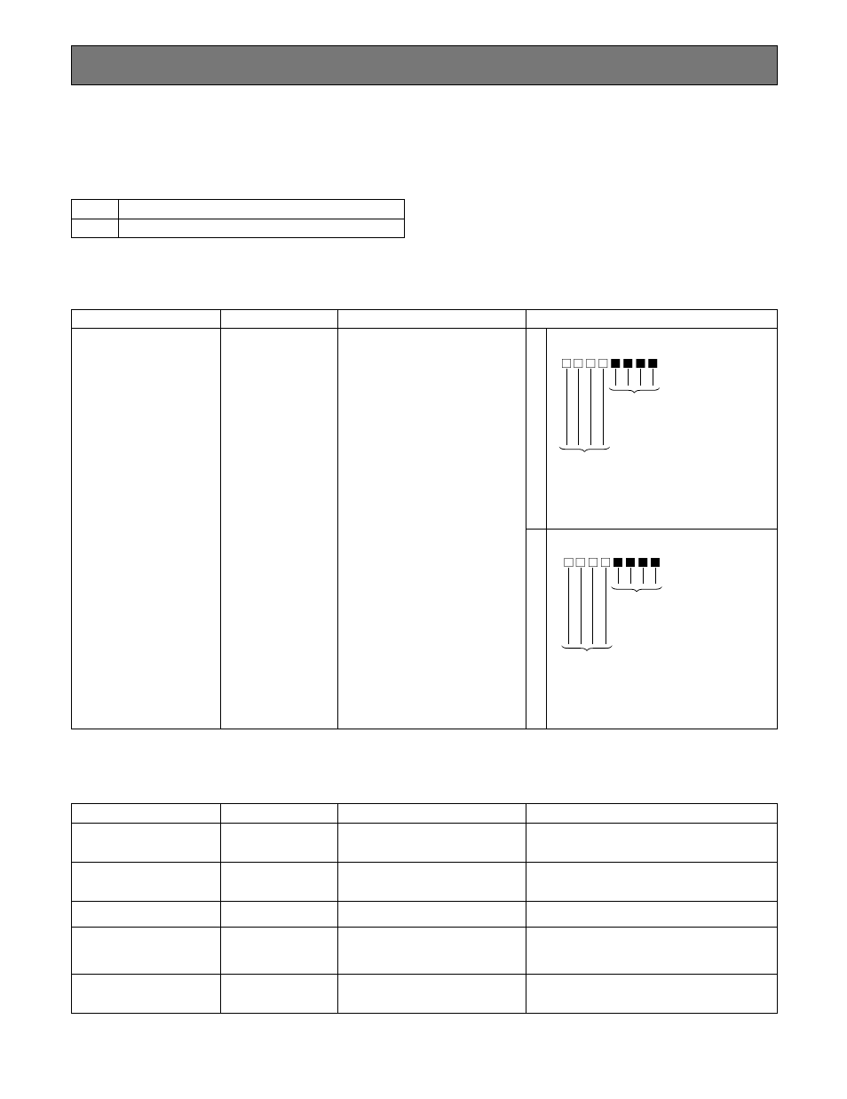 Appendix, Communication protocol, Command table | Video multiplexer to system controller, System controller to video multiplexer | Panasonic WJ-FS309 User Manual | Page 40 / 43