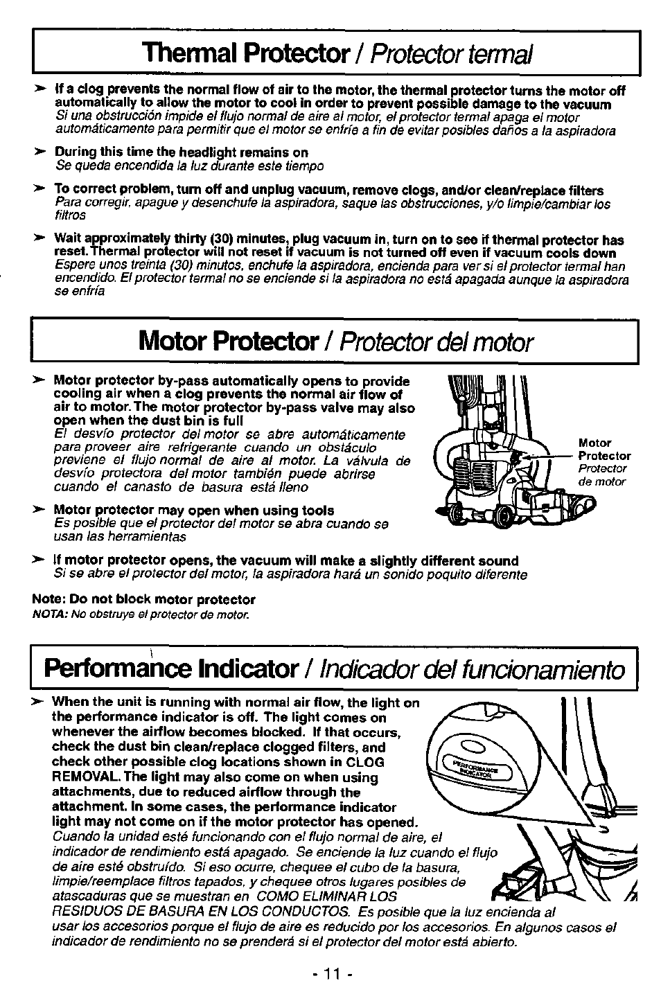 Panasonic MC-V7571 User Manual | Page 11 / 28