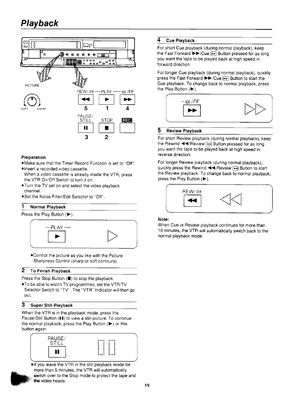 Playback | Panasonic NV-F55EA User Manual | Page 19 / 47