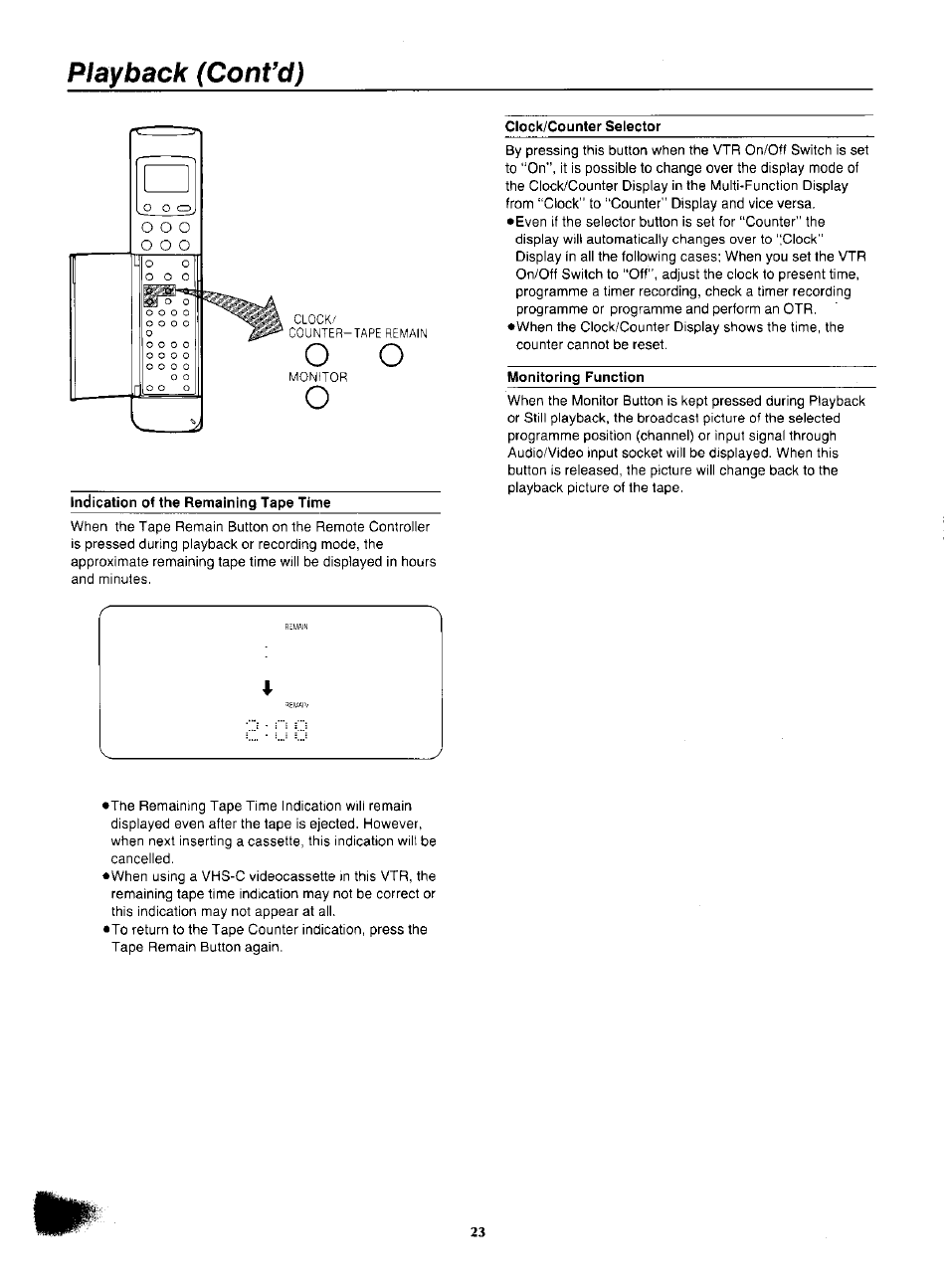 Playback (coni’d) | Panasonic NV-F55EA User Manual | Page 23 / 47