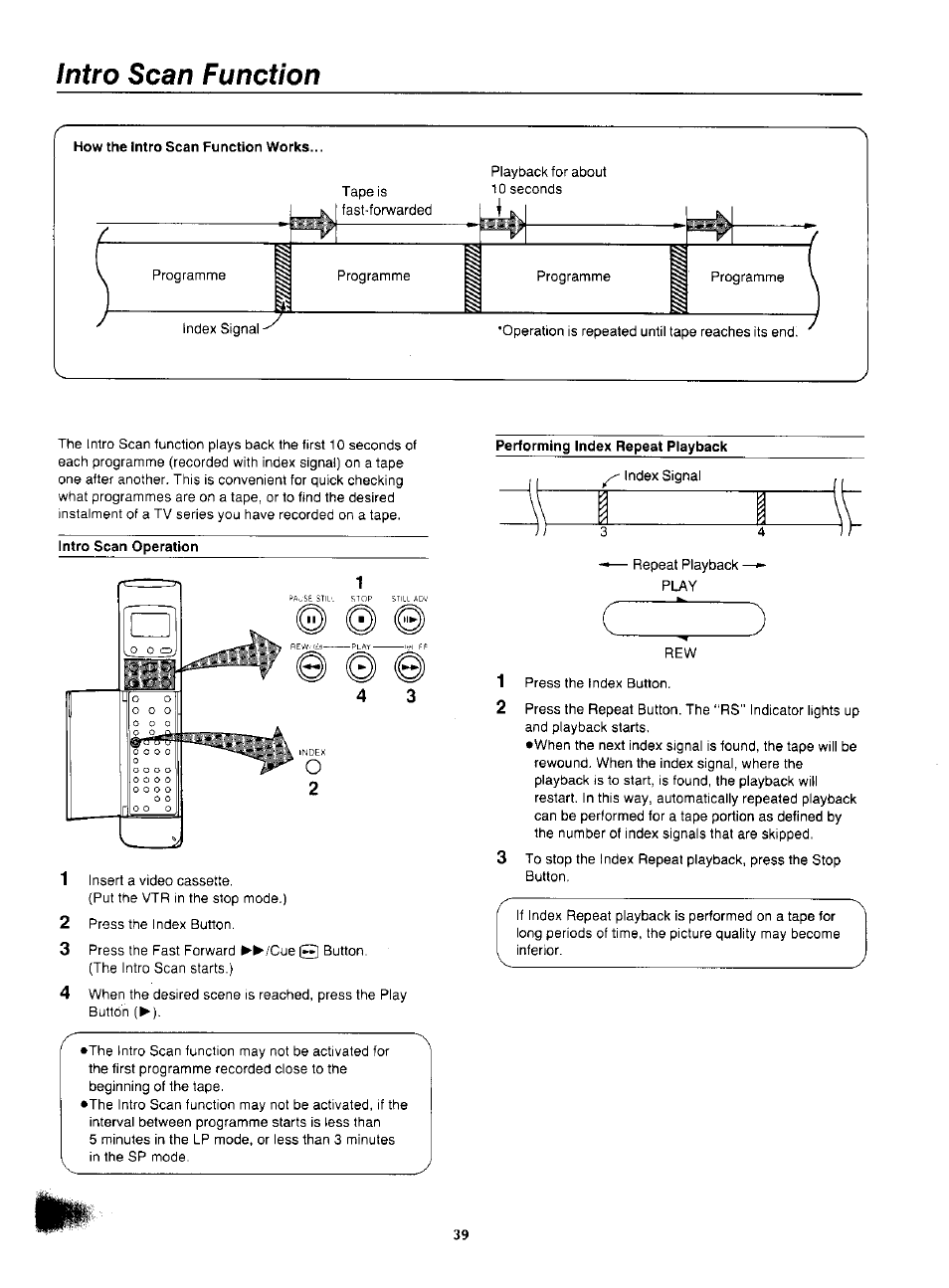 Intro scan function, 1_ k | Panasonic NV-F55EA User Manual | Page 39 / 47