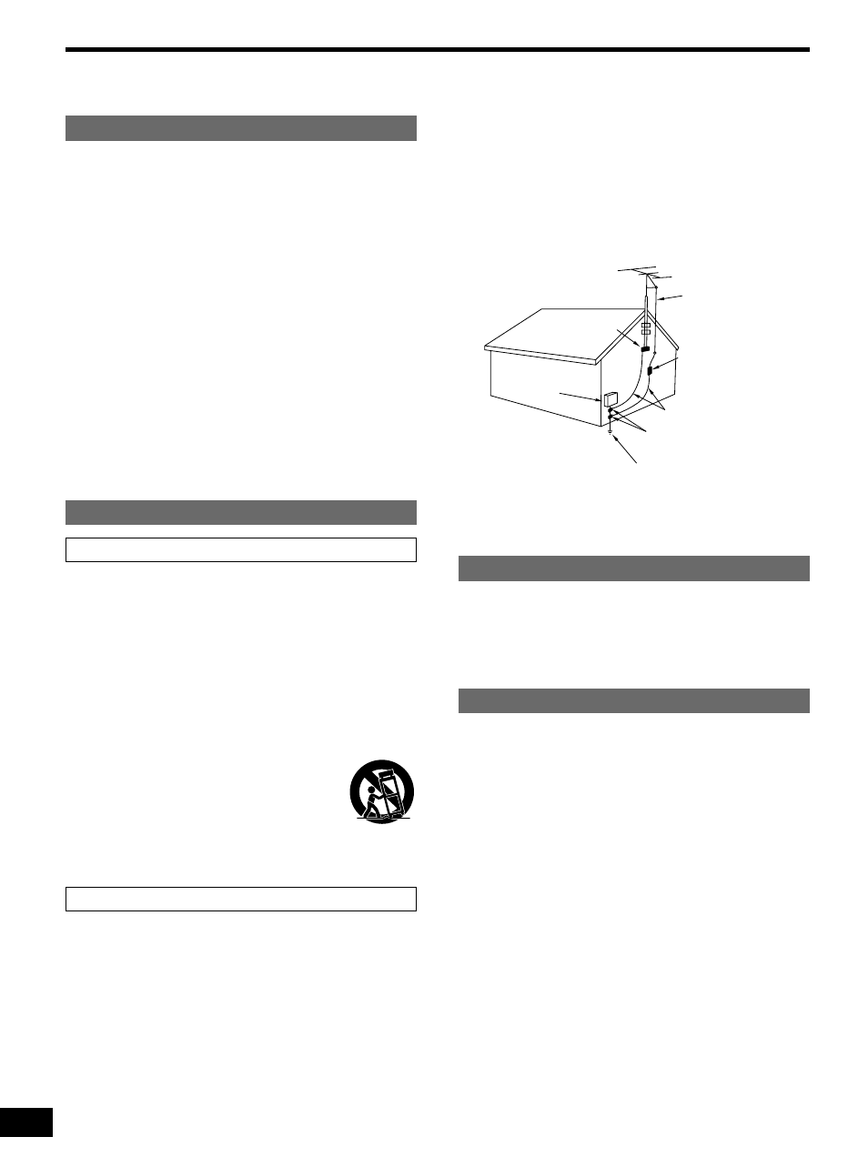 Important safety instructions, Safety, Installation | Maintenance, Service | Panasonic SA-HE70 User Manual | Page 2 / 20