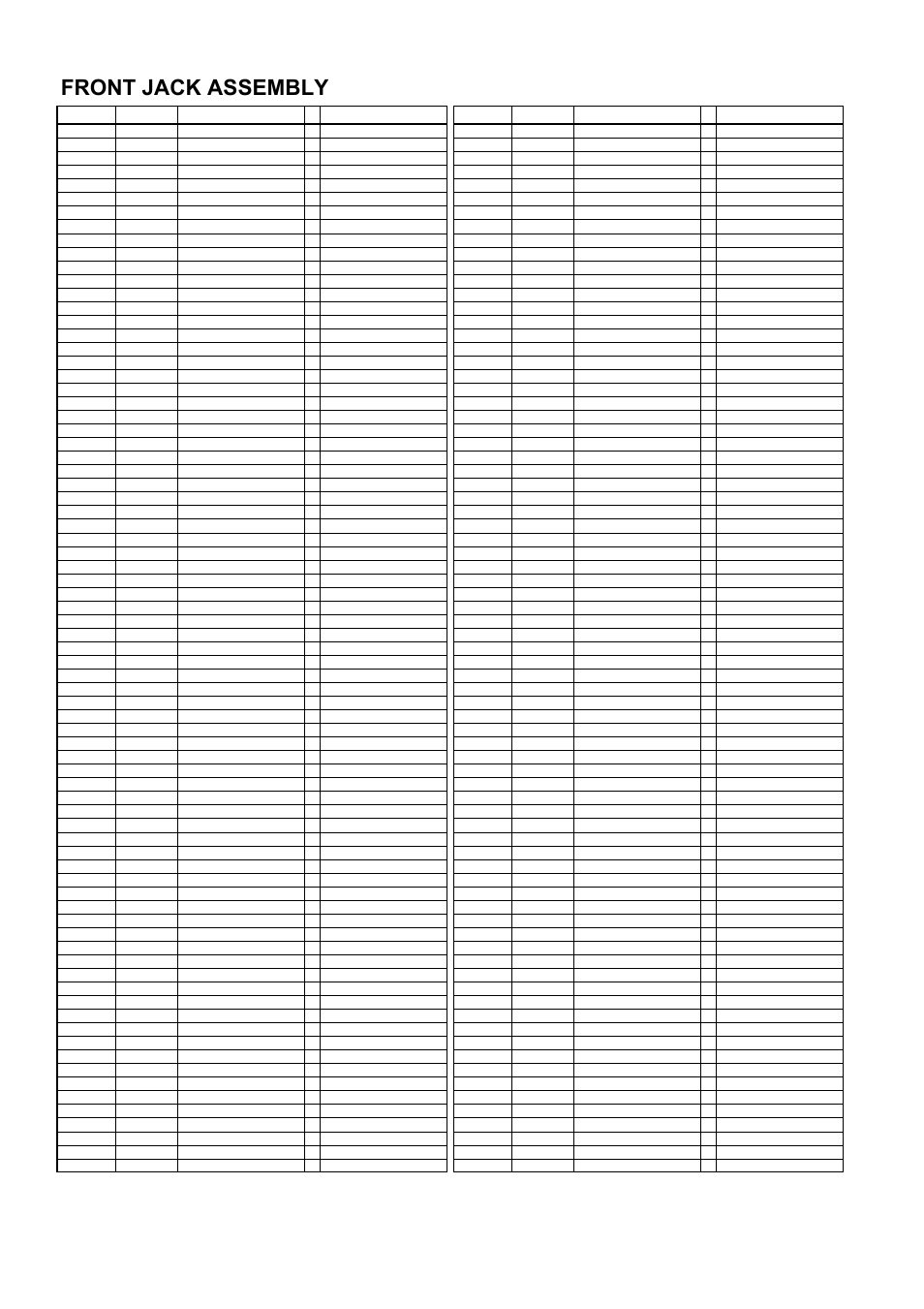 Front jack assembly, Mpl-13 | Panasonic AJ-D255MC User Manual | Page 13 / 17
