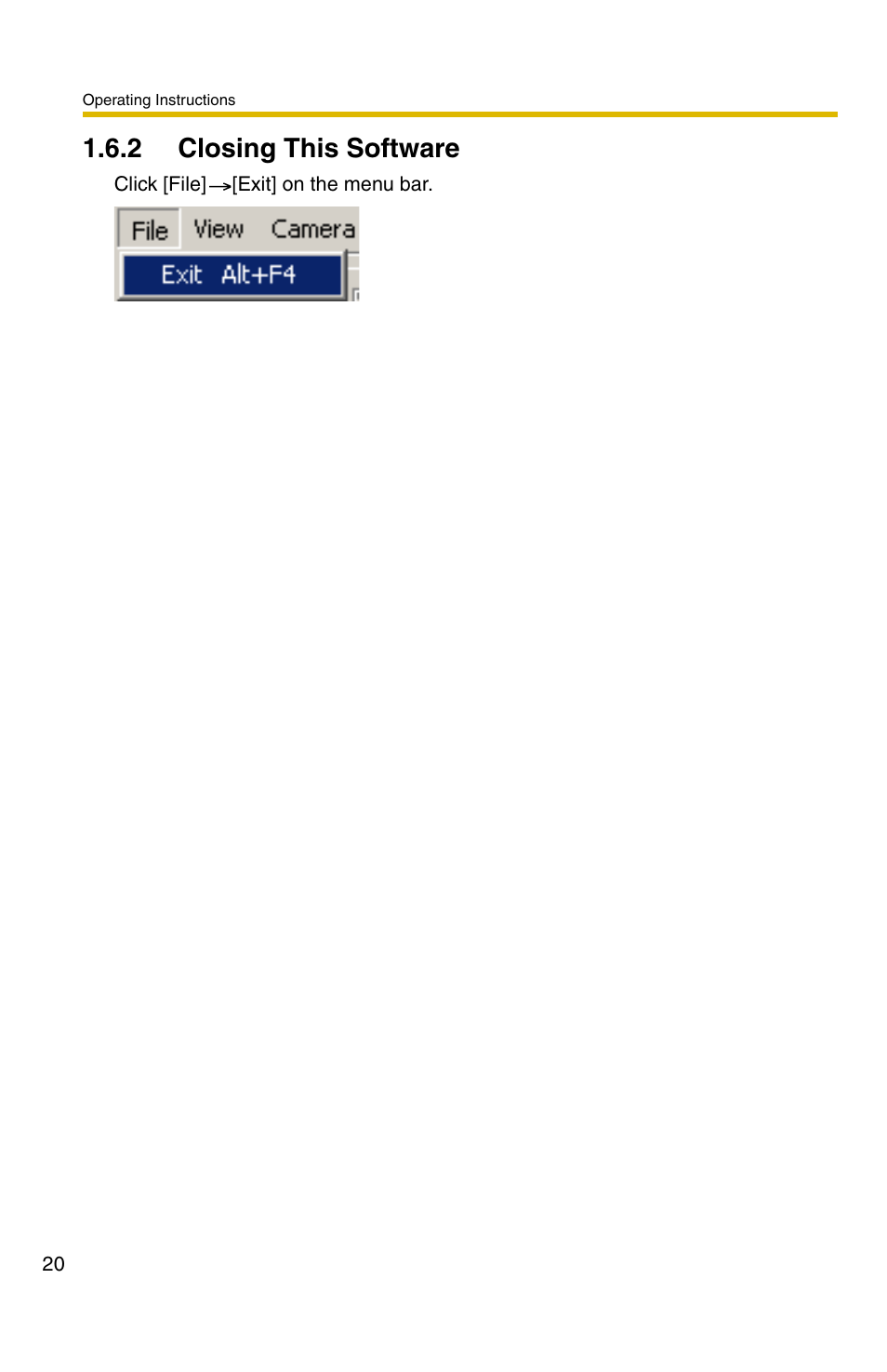 2 closing this software | Panasonic BB-HNP11CE User Manual | Page 20 / 101