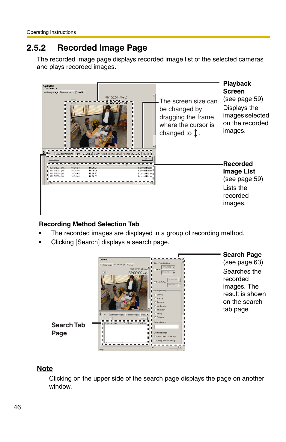 2 recorded image page | Panasonic BB-HNP11CE User Manual | Page 46 / 101