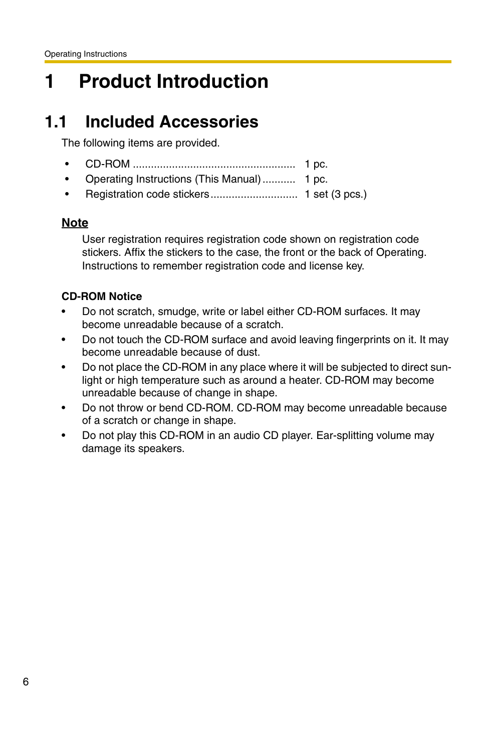 1 product introduction, 1 included accessories, 1product introduction | Panasonic BB-HNP11CE User Manual | Page 6 / 101