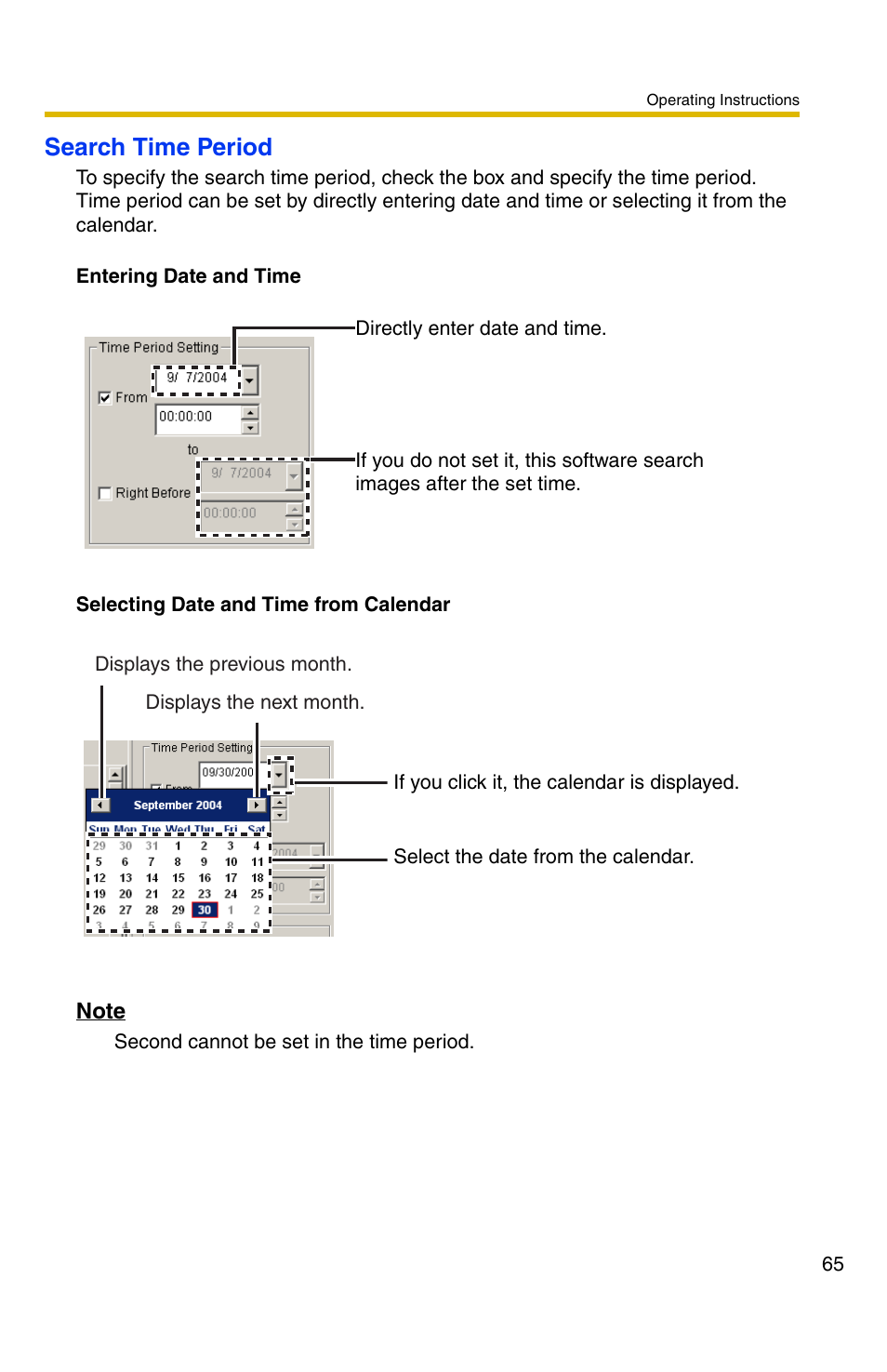 Search time period | Panasonic BB-HNP11CE User Manual | Page 65 / 101