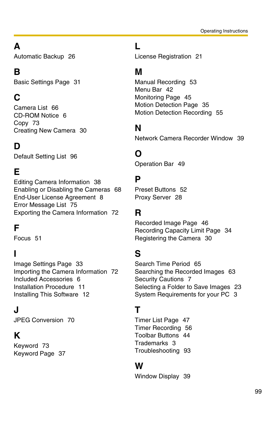 Panasonic BB-HNP11CE User Manual | Page 99 / 101