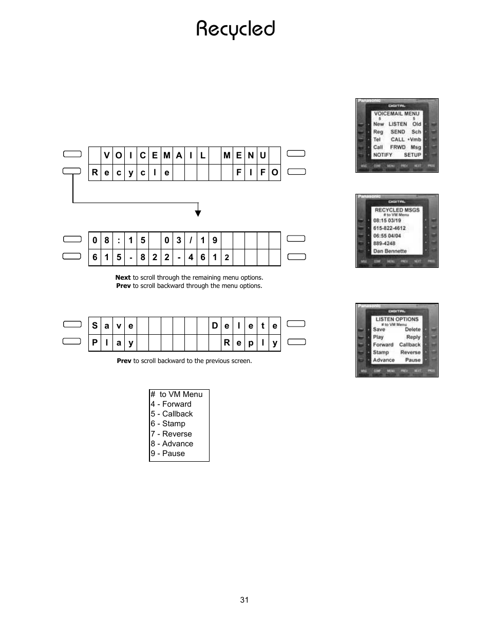 Recycled | Panasonic 8TUV User Manual | Page 36 / 46