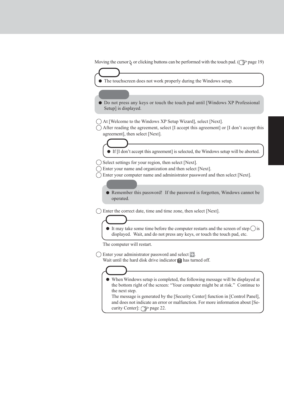 Panasonic CF-29 Series User Manual | Page 13 / 48