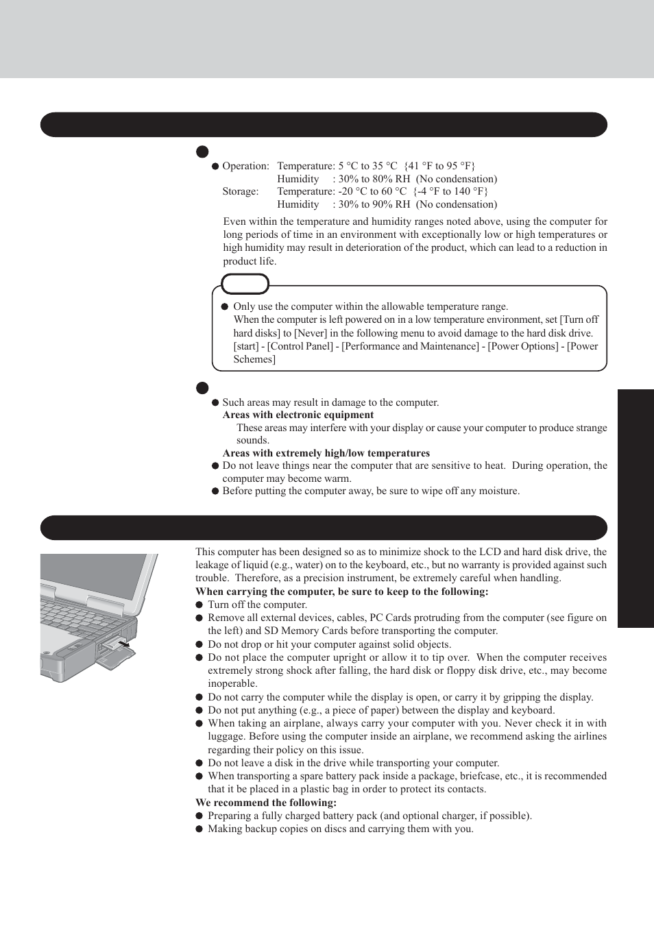 Useful information | Panasonic CF-29 Series User Manual | Page 21 / 48