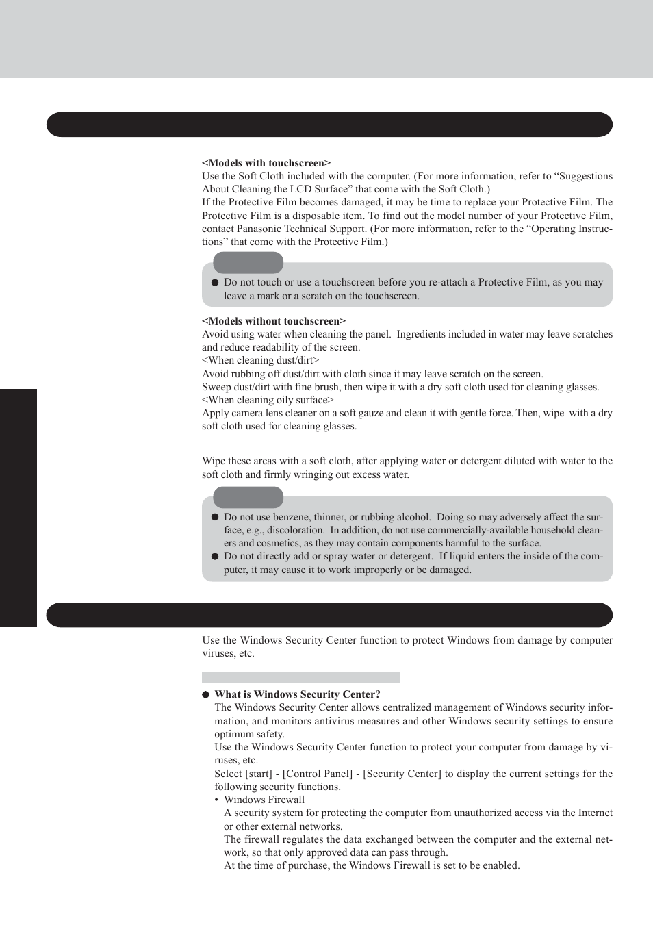 Useful information | Panasonic CF-29 Series User Manual | Page 22 / 48