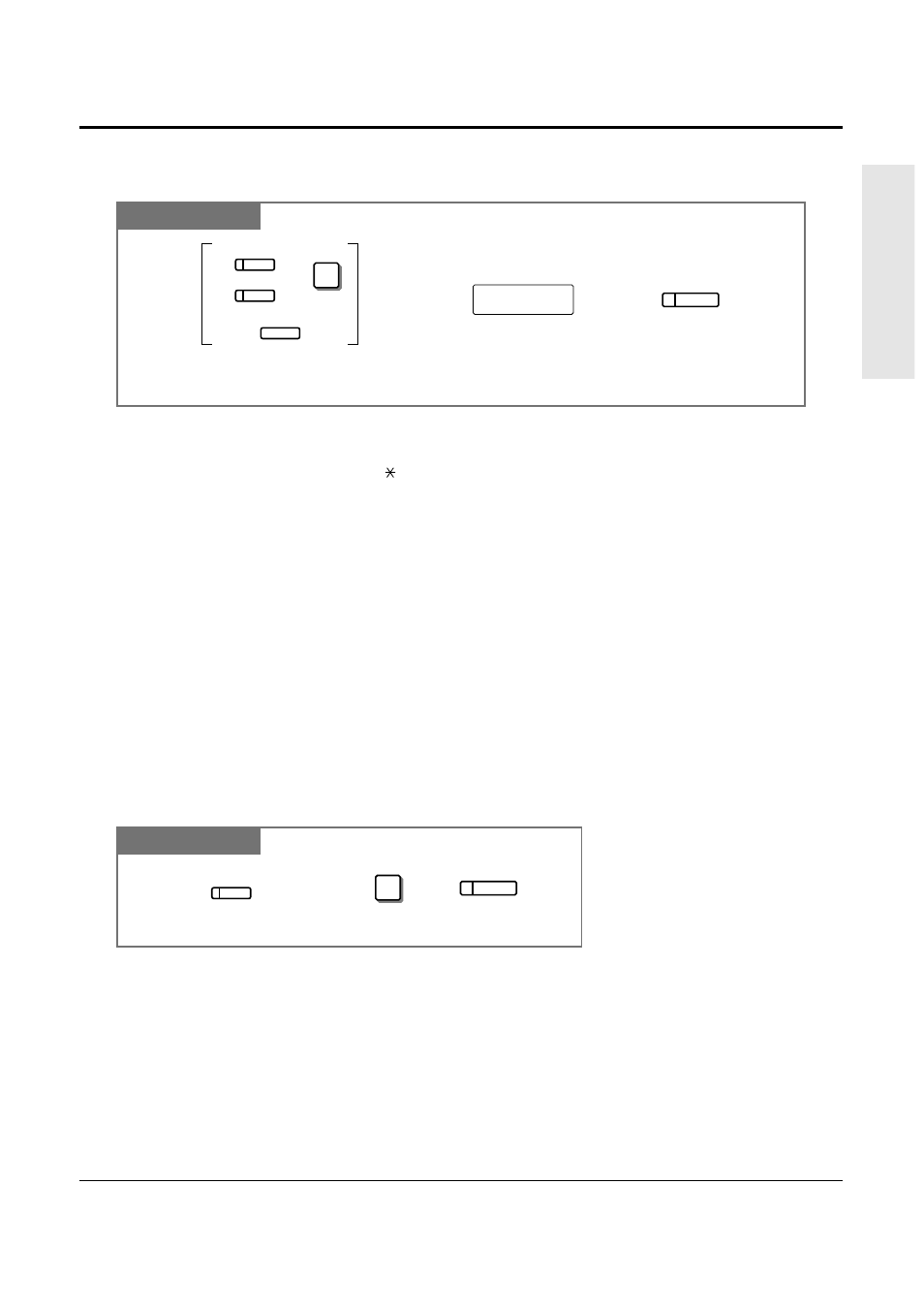 2 proprietary telephone settings, One-touch dialing button, Conf (conference) button | Panasonic KX-TA308 User Manual | Page 19 / 131