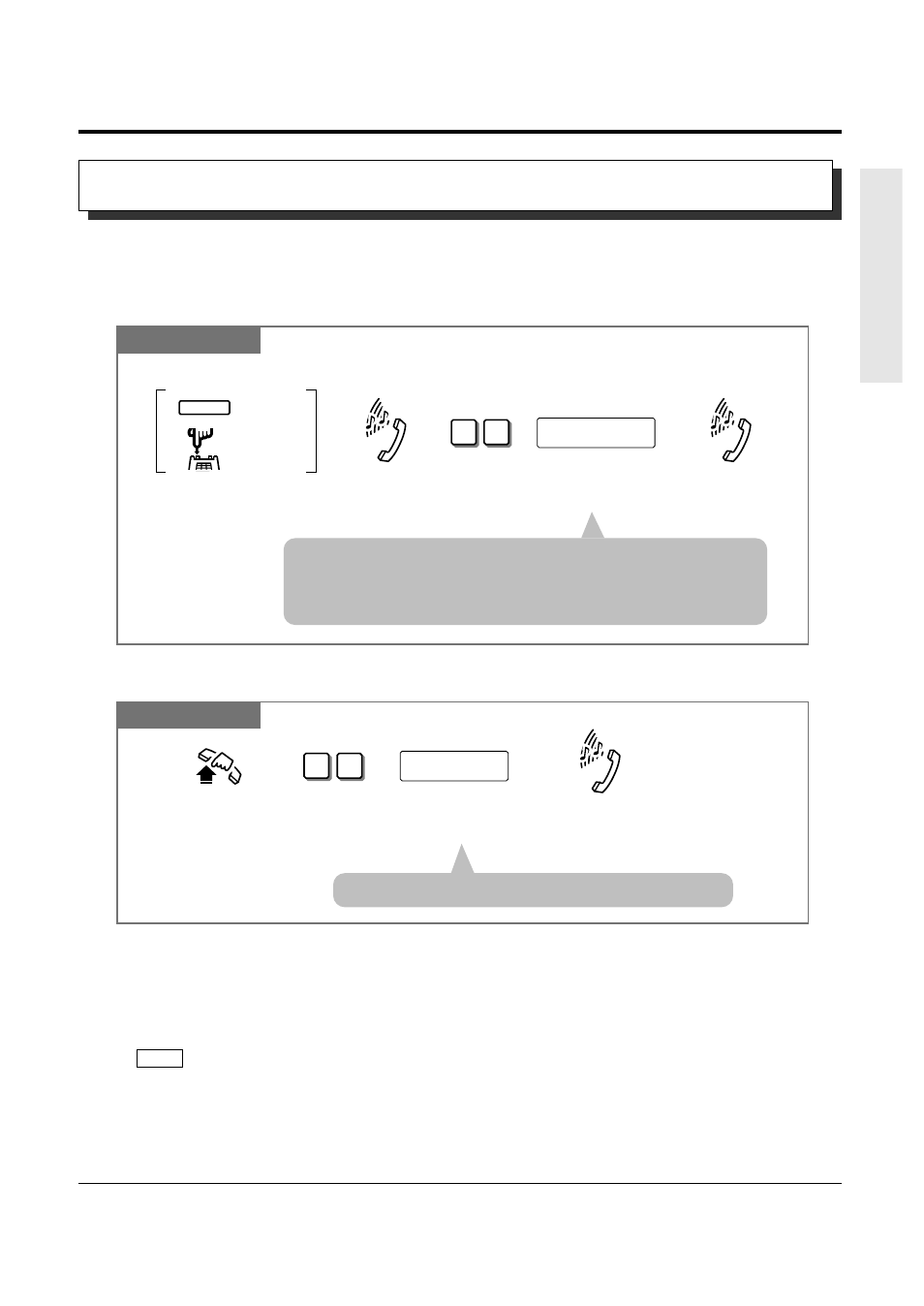 5 during a conversation, Placing a call in system parking area (call park) | Panasonic KX-TA308 User Manual | Page 49 / 131