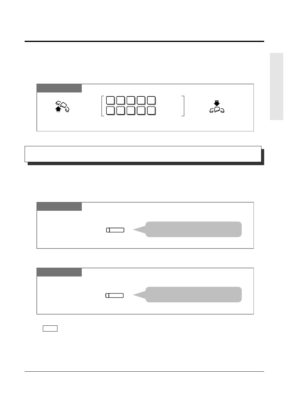 5 during a conversation, Turning off the microphone (microphone mute), Paging deny | Panasonic KX-TA308 User Manual | Page 59 / 131