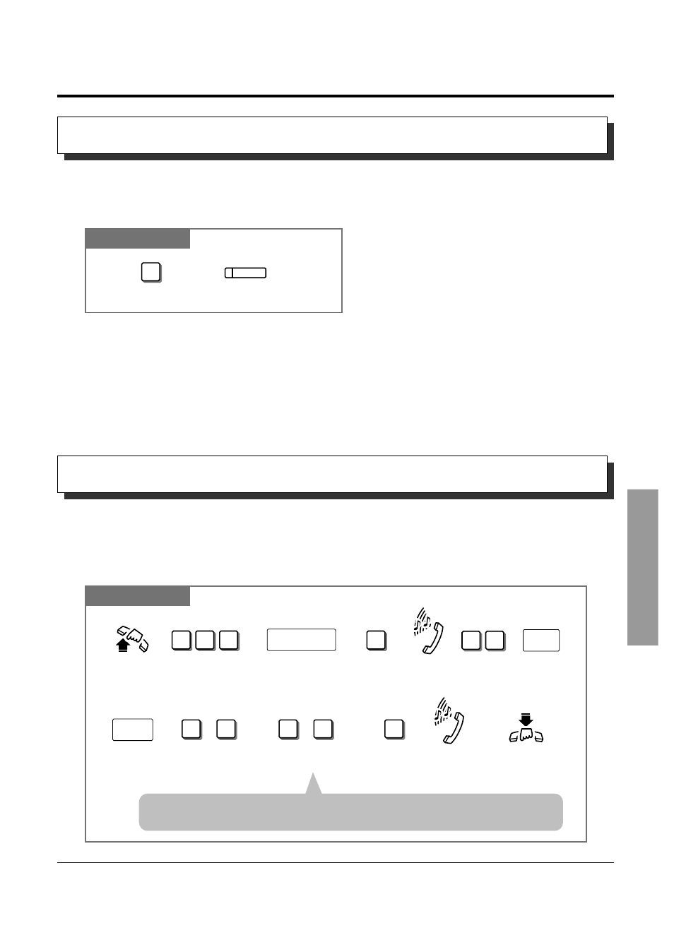 8 operator / manager service features, Electronic station lockout — cancel all, Timed reminder, remote (wake-up call) | Panasonic KX-TA308 User Manual | Page 99 / 131