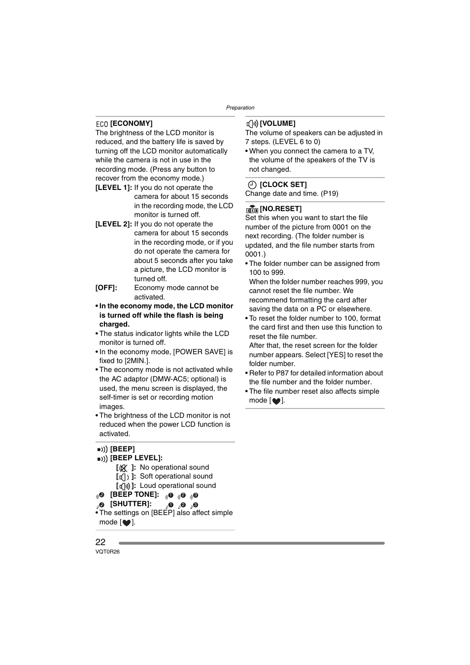 Panasonic DMC-FX8PP User Manual | Page 22 / 116