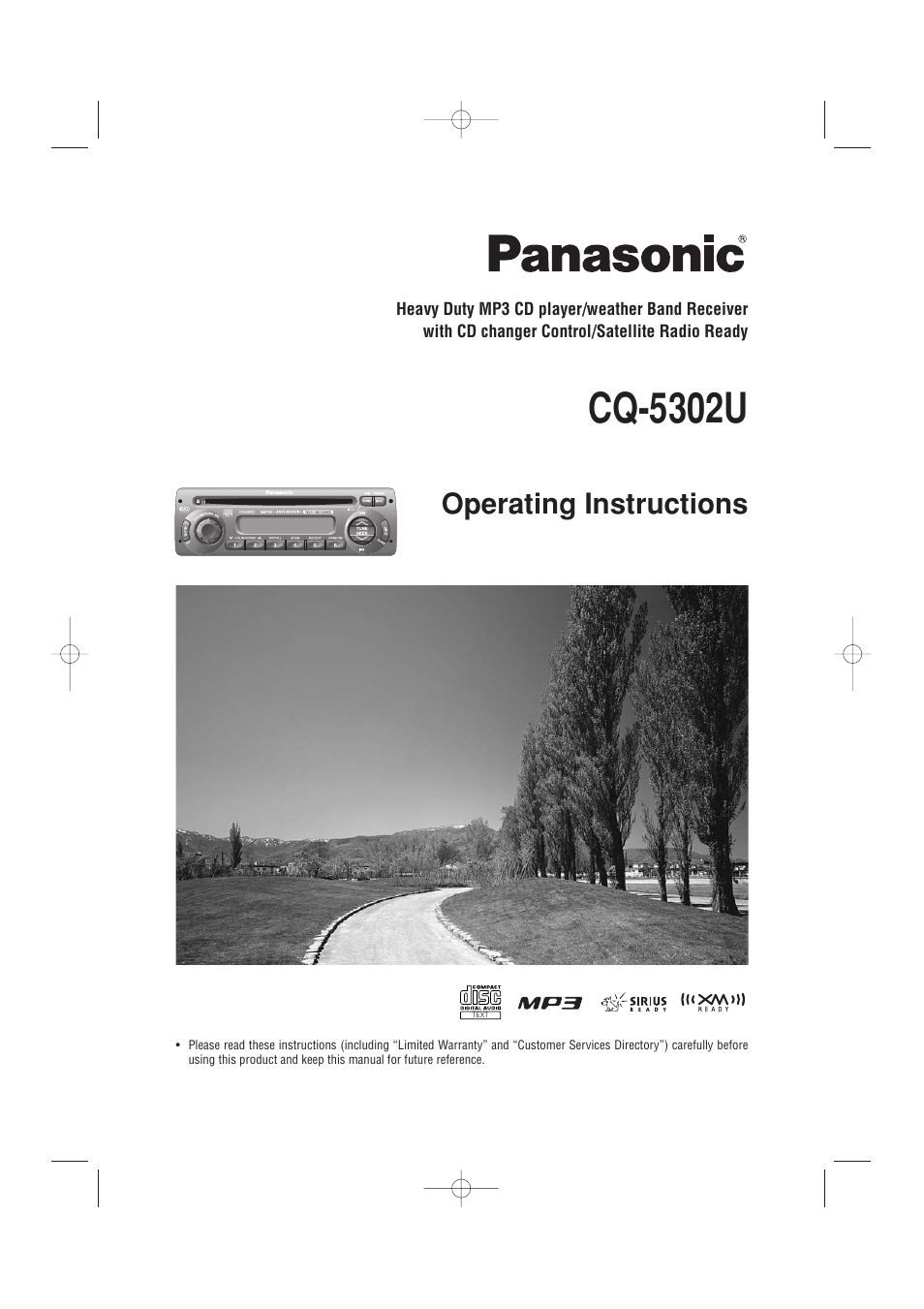 Panasonic CQ-5302U User Manual | 52 pages