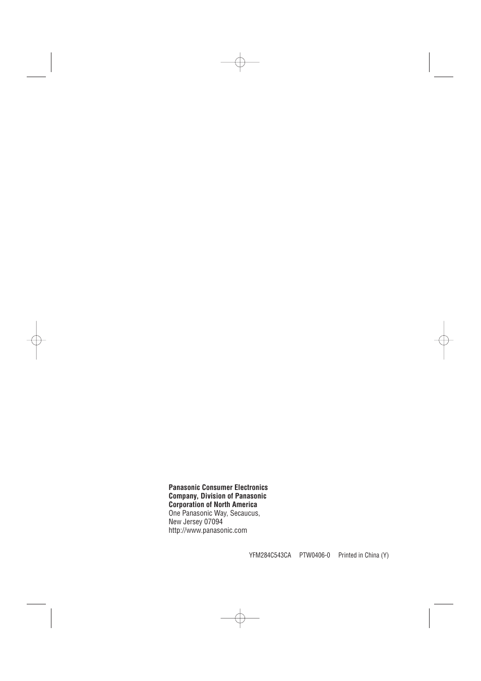Panasonic CQ-5302U User Manual | Page 52 / 52