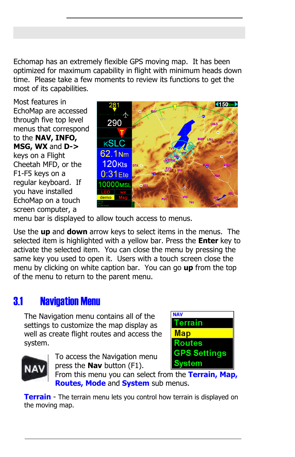 1 navigation menu | Panasonic 3.0 User Manual | Page 14 / 63