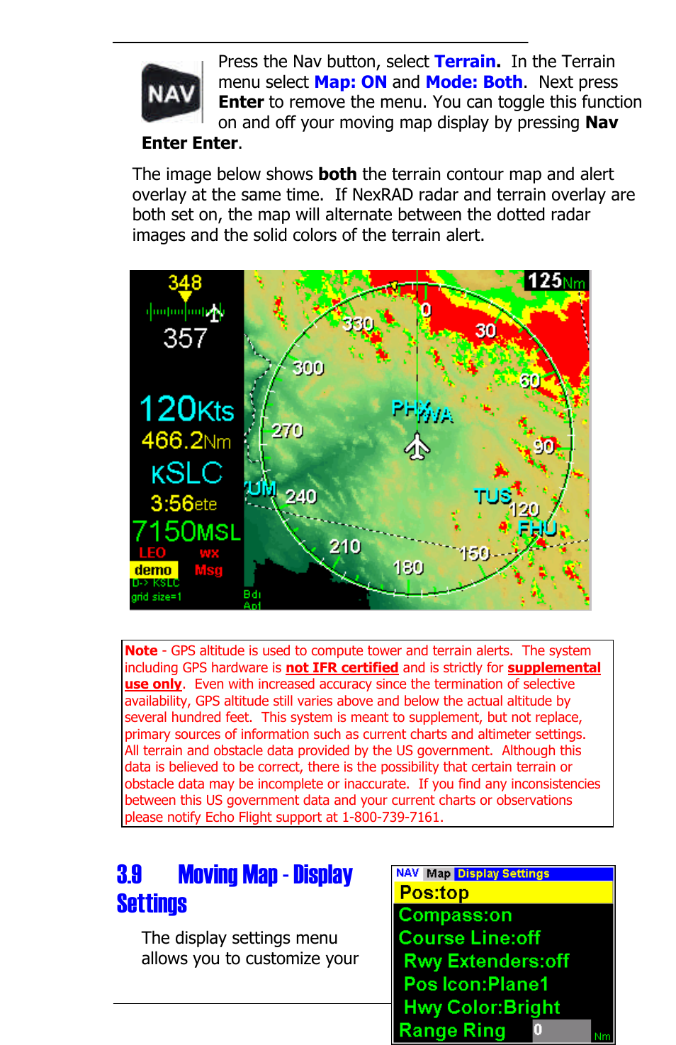 9 moving map - display settings | Panasonic 3.0 User Manual | Page 19 / 63
