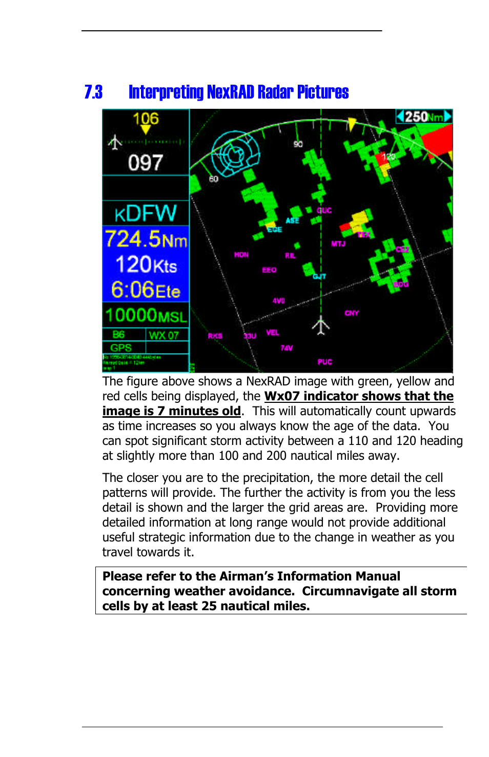 3 interpreting nexrad radar pictures | Panasonic 3.0 User Manual | Page 43 / 63
