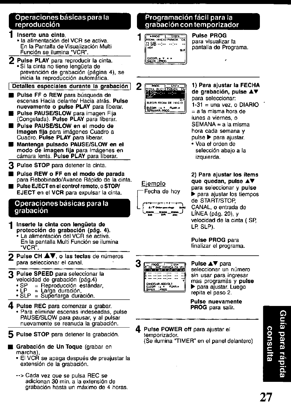Panasonic PVQ-V201 User Manual | Page 27 / 28