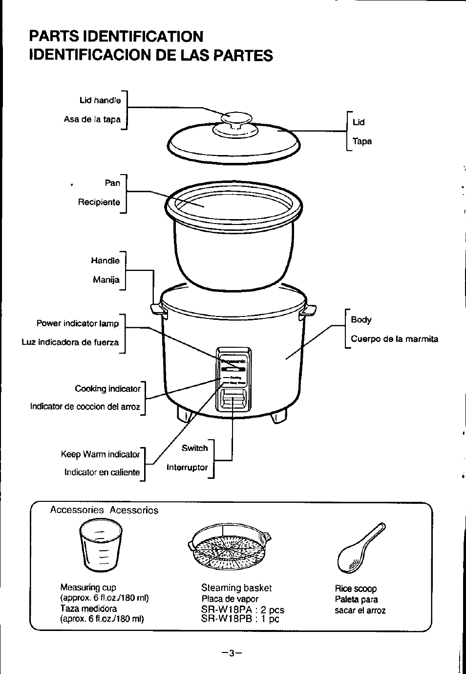 Panasonic W18PB User Manual | Page 4 / 8