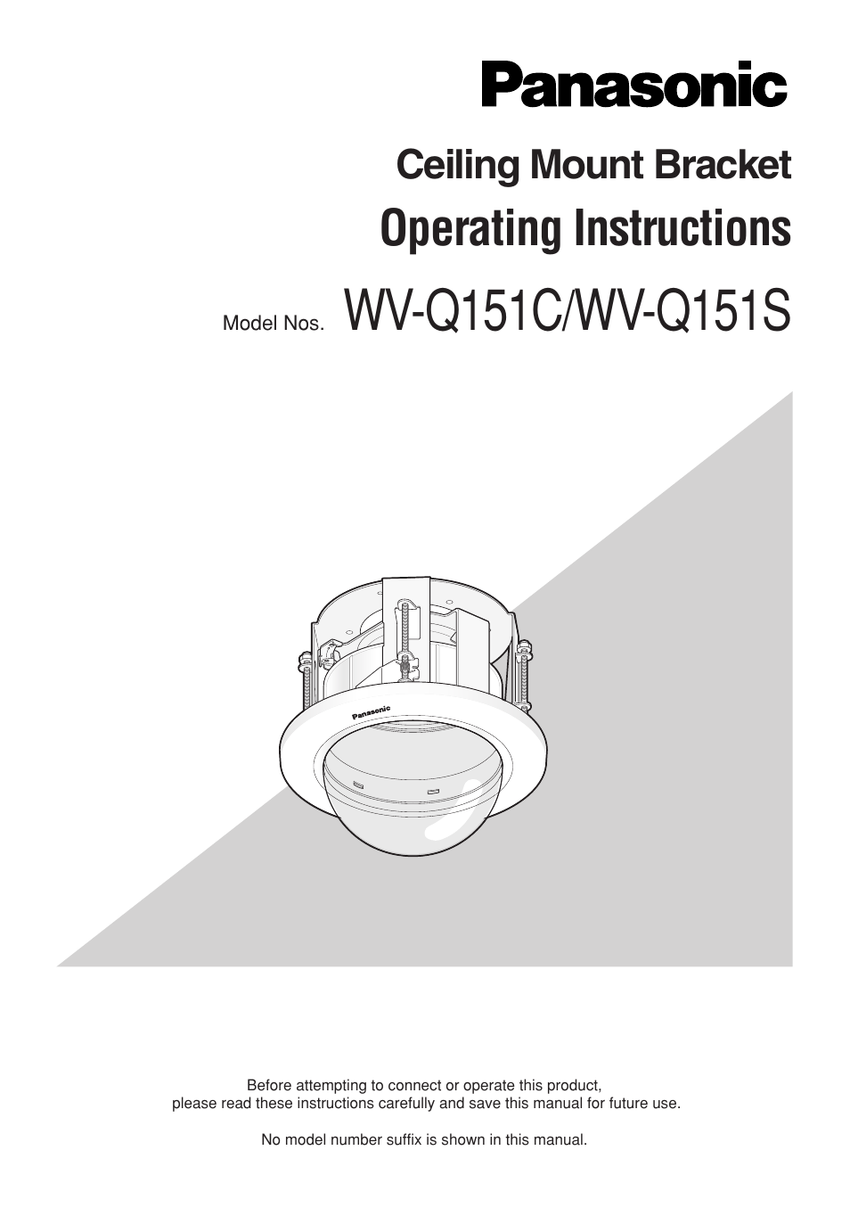 Panasonic WV-Q151C User Manual | 12 pages