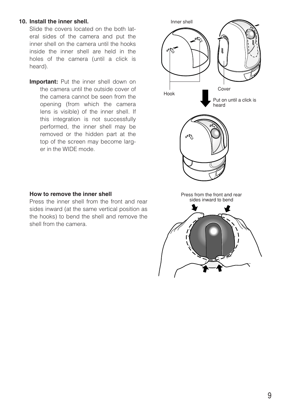 Panasonic WV-Q151C User Manual | Page 9 / 12