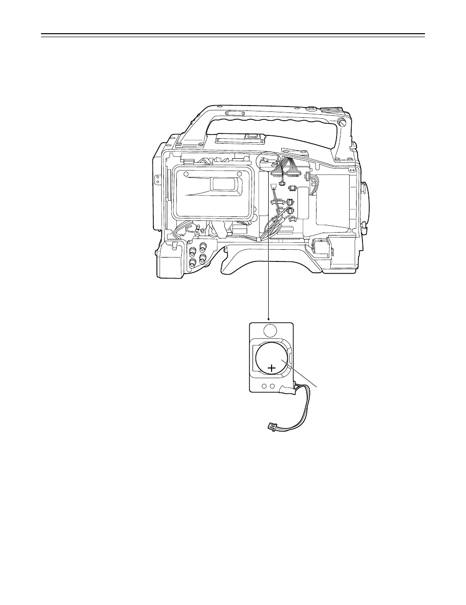 Replacing the backup battery, 107 – replacing the backup battery | Panasonic AJ-P VQT0A45 User Manual | Page 107 / 160