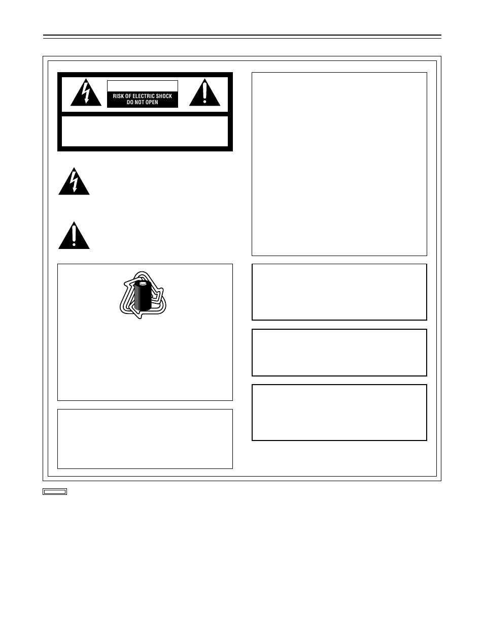 For your safety, 2 – for your safety, Caution | Warning | Panasonic AJ-P VQT0A45 User Manual | Page 2 / 160