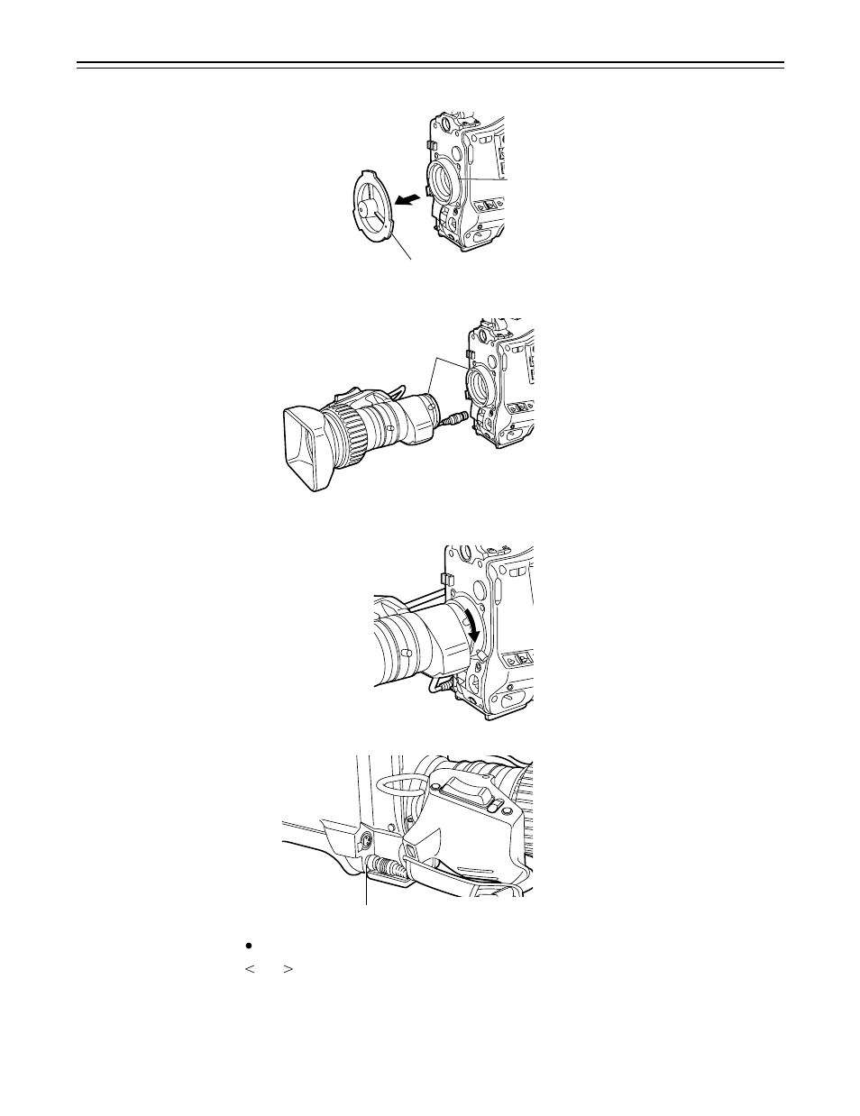 Mounting the lens, 30 – mounting the lens 1 | Panasonic AJ-P VQT0A45 User Manual | Page 30 / 160