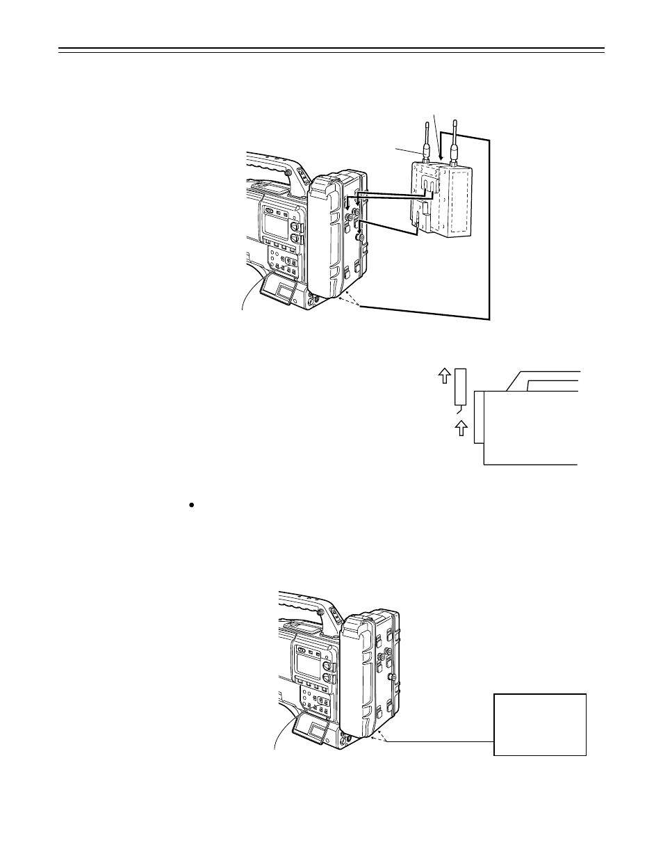 Mounting a wireless microphone, Connecting an audio component, 41 – audio input preparations | Panasonic AJ-P VQT0A45 User Manual | Page 41 / 160