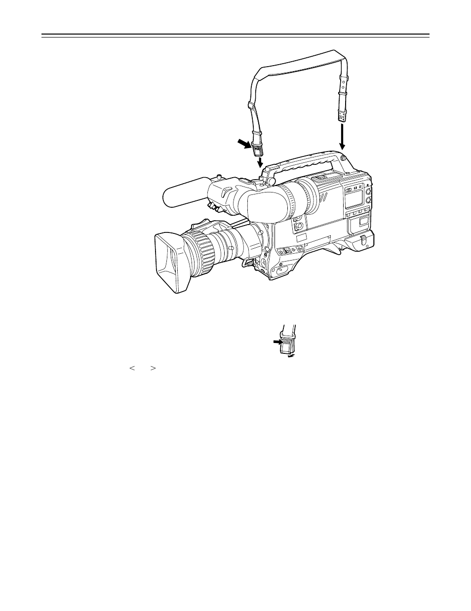 Mounting the shoulder belt, 43 – mounting the shoulder belt | Panasonic AJ-P VQT0A45 User Manual | Page 43 / 160