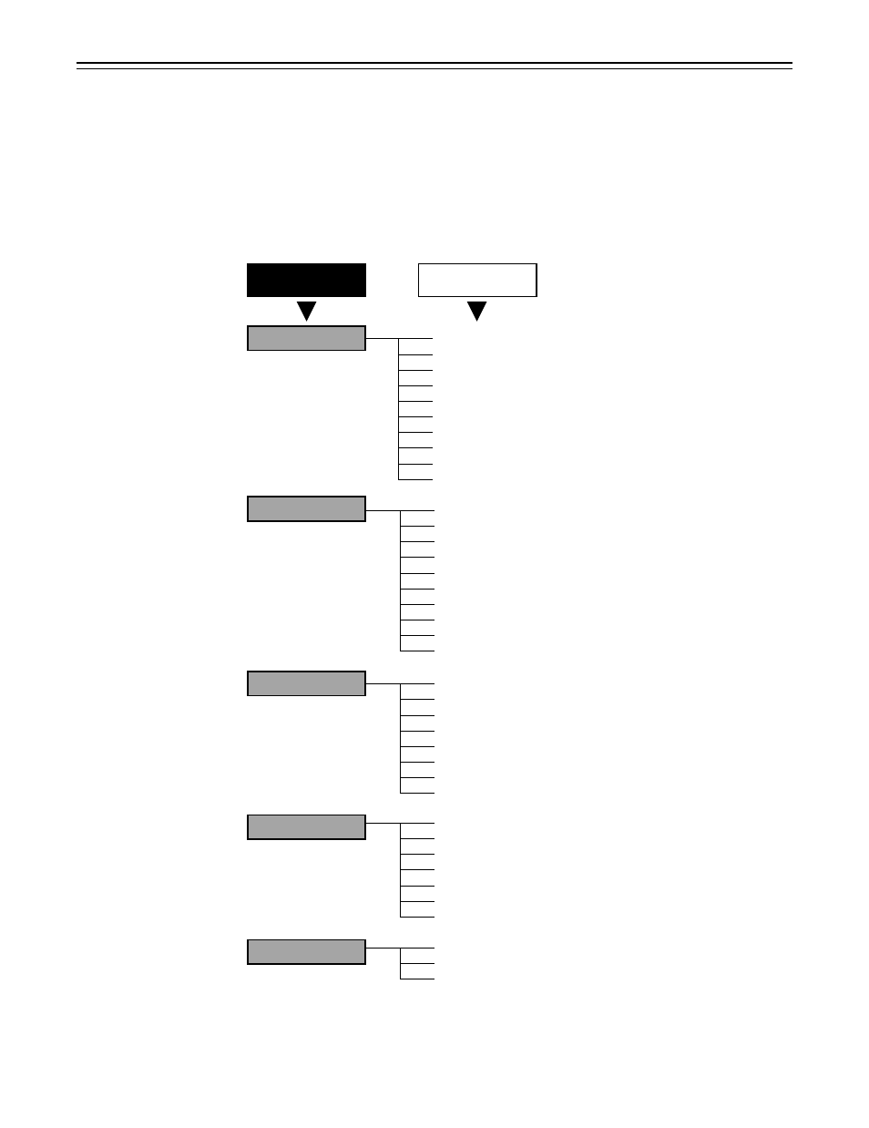 Displaying menus on the viewfinder screen, Displaying the setting menu inside the viewfinder, Setting menu configuration | 47 – displaying menus on the viewfinder screen | Panasonic AJ-P VQT0A45 User Manual | Page 47 / 160